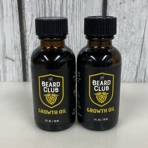 Lot Of 2 New Beard Club BEARD GROWTH OIL 1 oz / 30 ml - Hair Serum